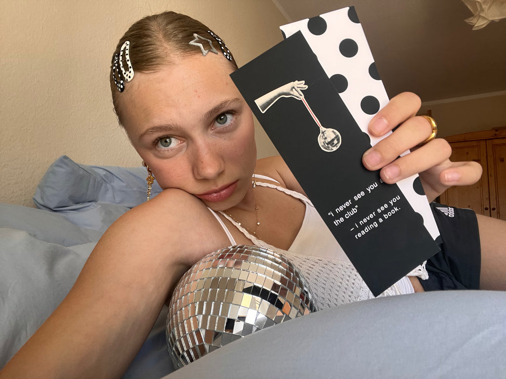Lesezeichen "I never see you at the club" Doppelpack
