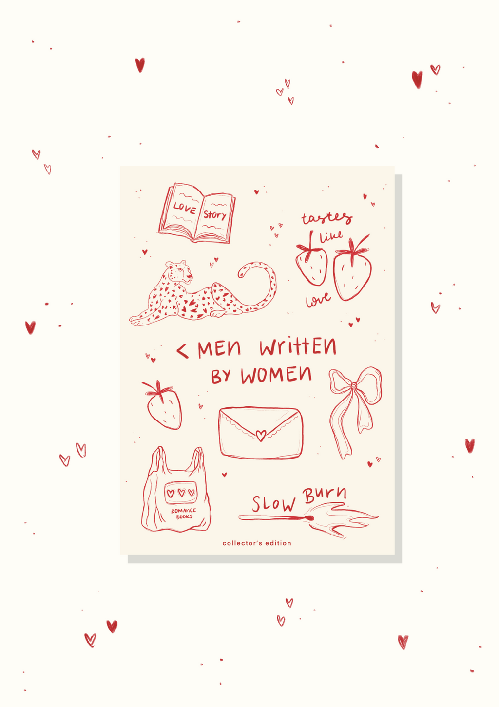 Stickerbogen "< men written by women"