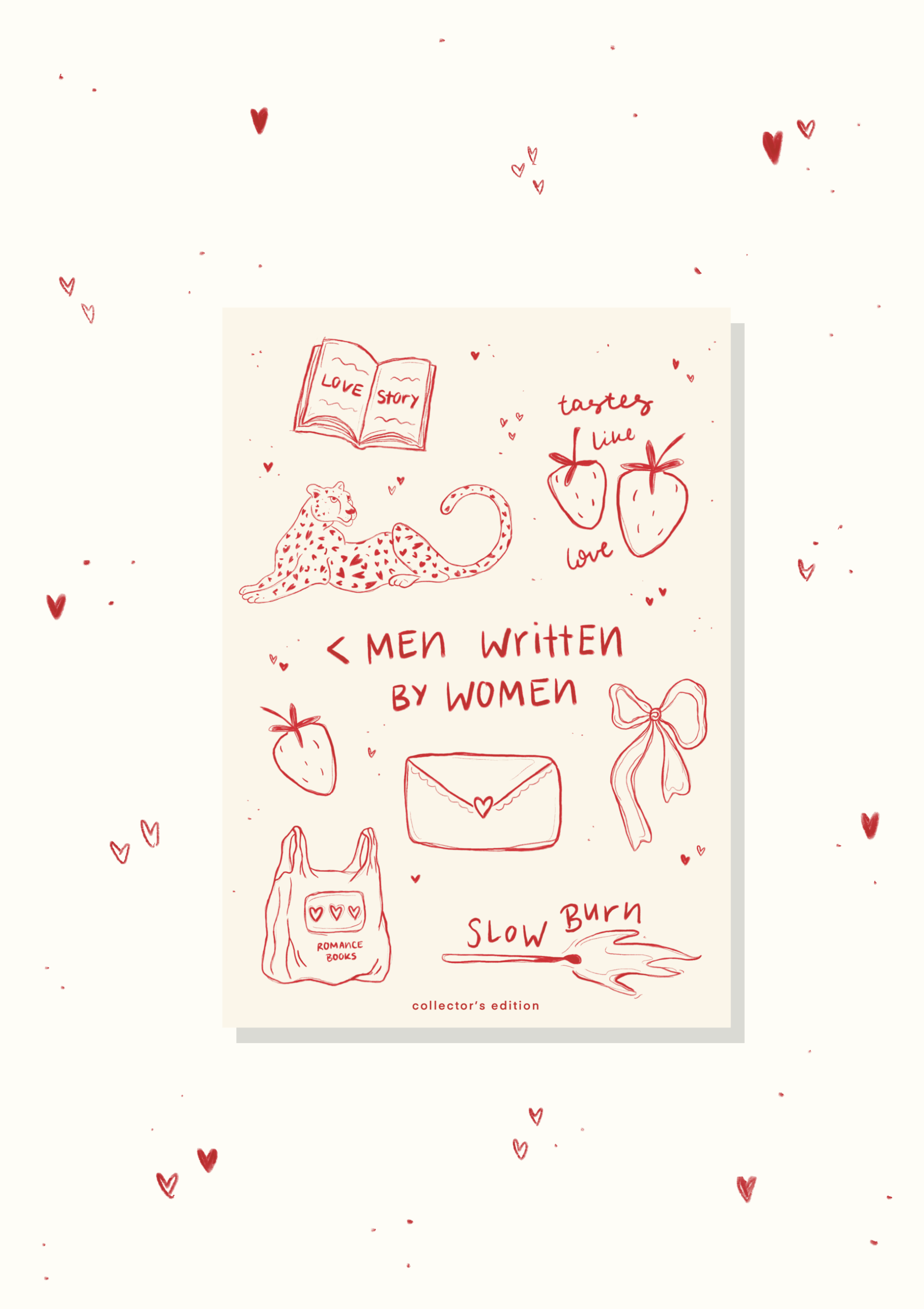 Stickerbogen "< men written by women"